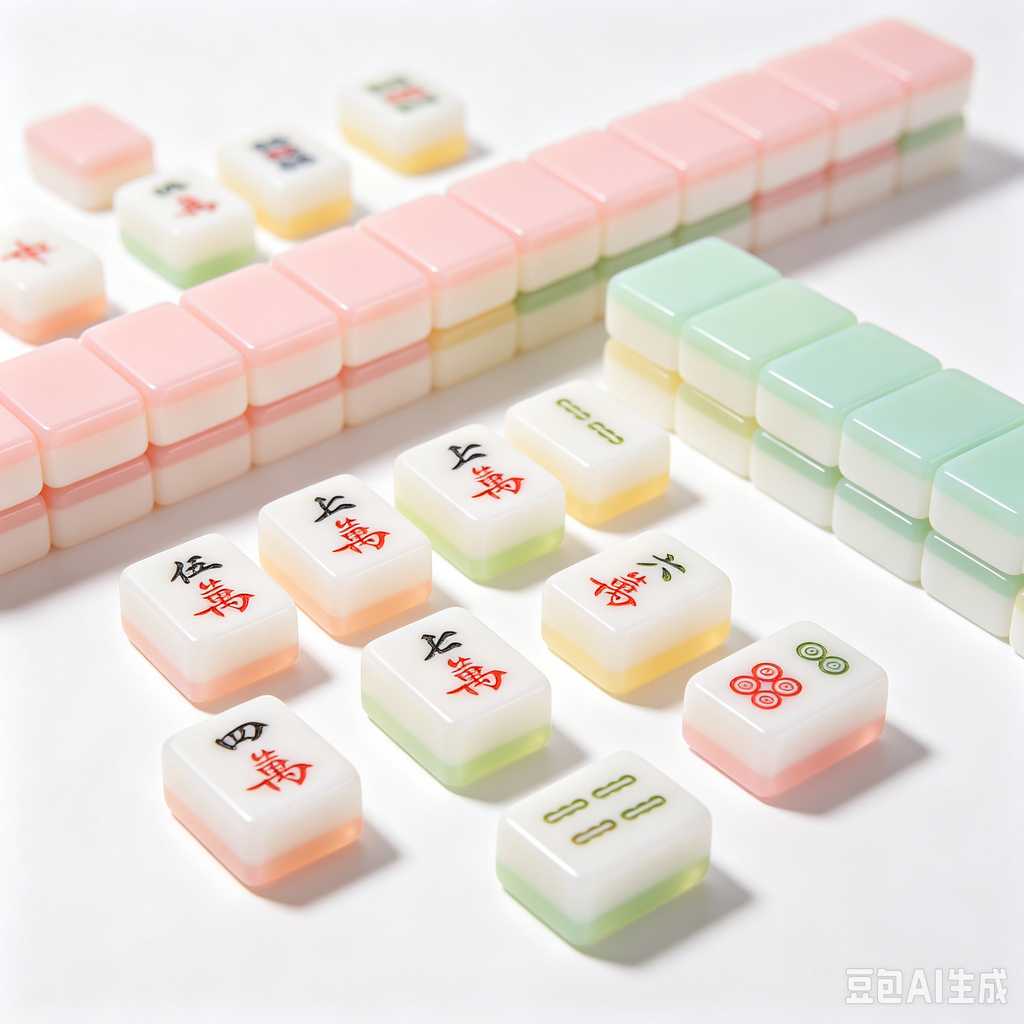 printed logo mahjong set